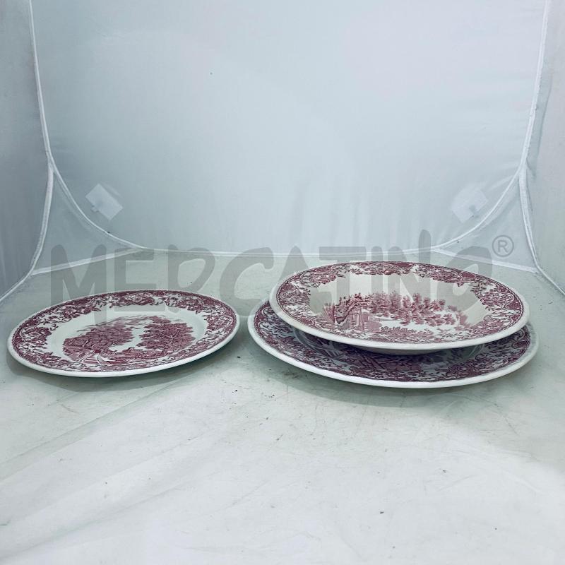 PIATTI PZ. 12+12+12 ROYAL TUDOR WARE STAFFORDSHIRE ENGLAND  | Mercatino dell'Usato Lago patria - giugliano in c. 3
