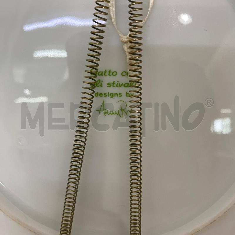 PIATTO GATTO CON GLI STIVALI DESIGN BYANNARI | Mercatino dell'Usato Lago patria - giugliano in c. 4