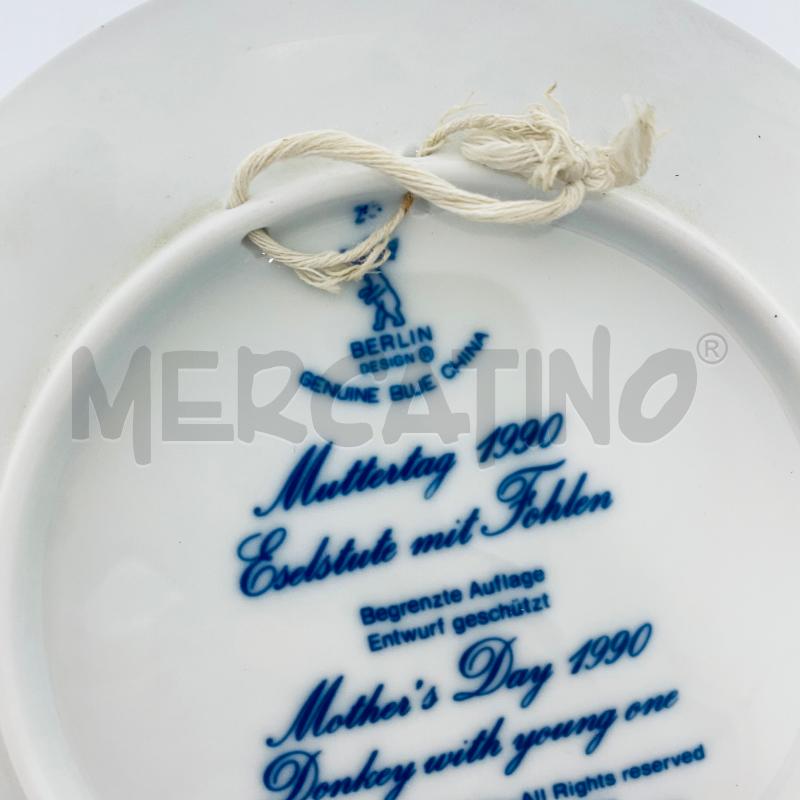 PIATTO MUTTERTAG 190 MOTHER'S DAY 1990 BERLIN DESIGN GENUINE BLUE CHINA DONKEY | Mercatino dell'Usato Lago patria - giugliano in c. 4