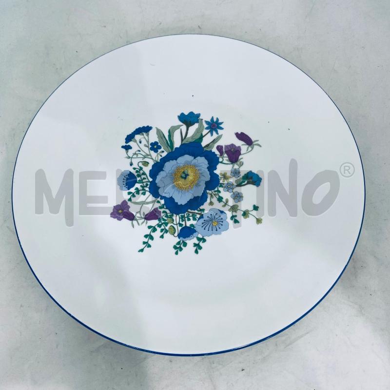 PIATTO RICHARD GINORI  FIORE BORDO BLU FIORI  | Mercatino dell'Usato Lago patria - giugliano in c. 1