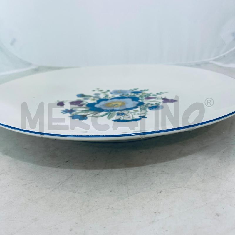 PIATTO RICHARD GINORI  FIORE BORDO BLU FIORI  | Mercatino dell'Usato Lago patria - giugliano in c. 4