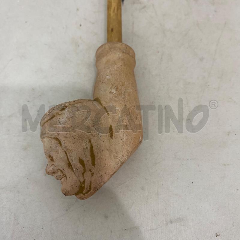 PIPA TERRACOTTA CN VOLTO | Mercatino dell'Usato Lago patria - giugliano in c. 5