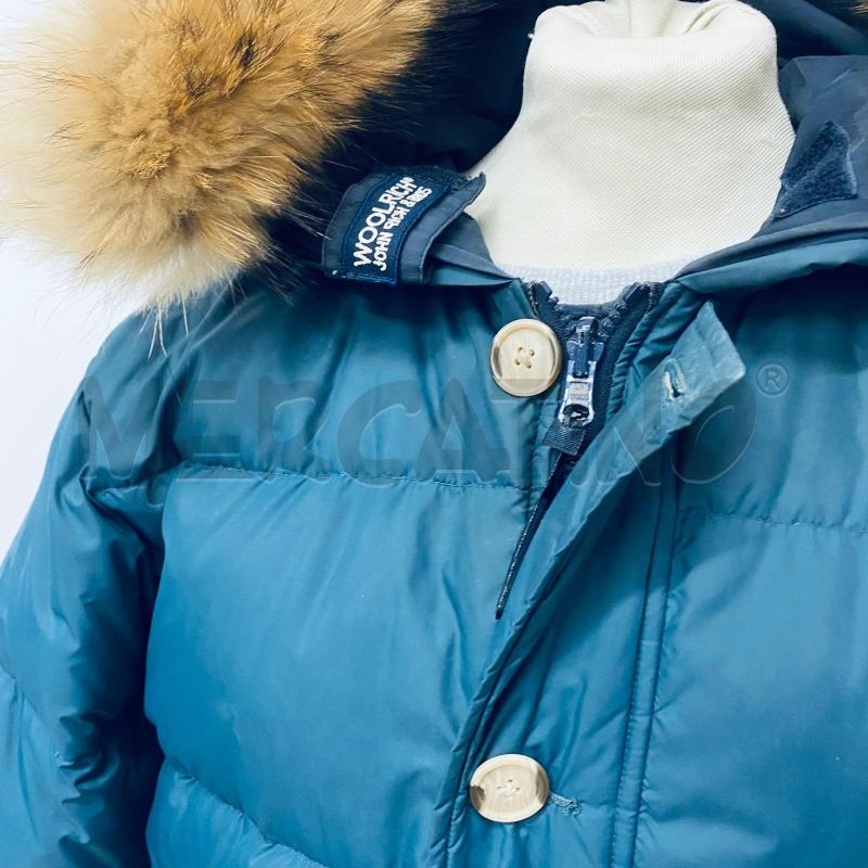 PIUMINO DONNA WOOLRICH IMBOTTITO VERDE PELO CAPPUCCIO MARRONE | Mercatino dell'Usato Lago patria - giugliano in c. 2
