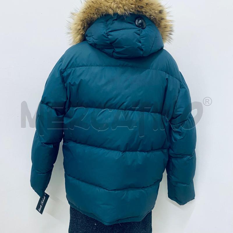 PIUMINO DONNA WOOLRICH IMBOTTITO VERDE PELO CAPPUCCIO MARRONE | Mercatino dell'Usato Lago patria - giugliano in c. 5