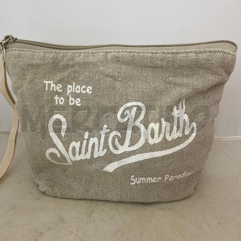 POCHETTE SAINT BARTH LINO SCRITTA BIANCA | Mercatino dell'Usato Lago patria - giugliano in c. 1