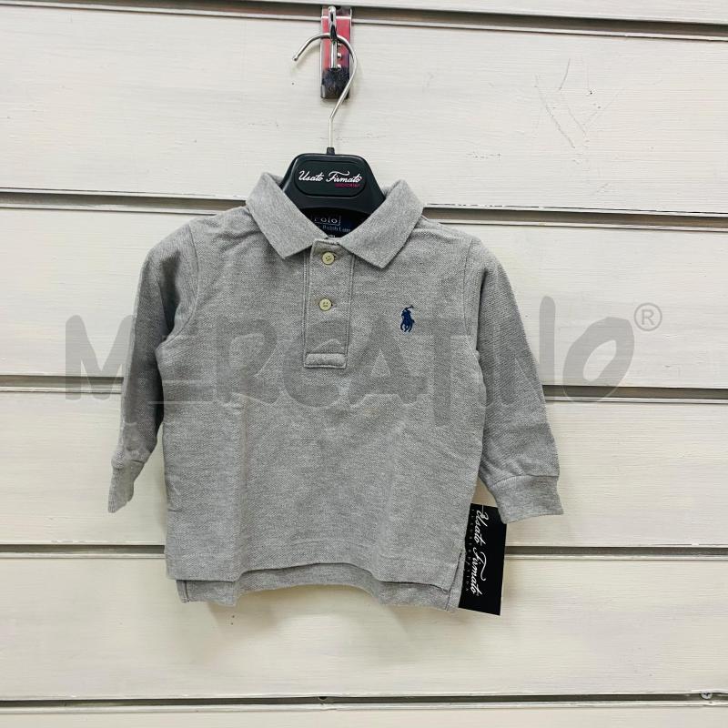 POLO BAMBINO RALPH LAUREN GRIGIA CAVALLINO BLU | Mercatino dell'Usato Lago patria - giugliano in c. 1