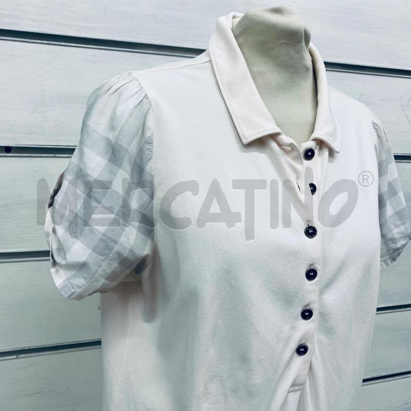 POLO DONNA BURBERRY ROSA MANICA PALLONCINO STAMPA | Mercatino dell'Usato Lago patria - giugliano in c. 2