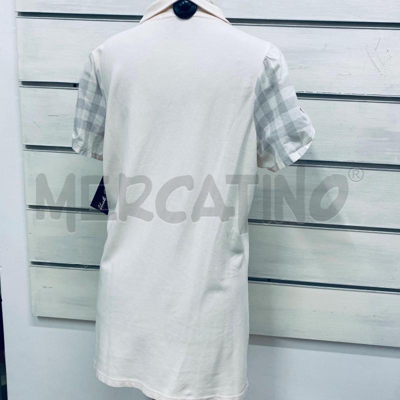 POLO DONNA BURBERRY ROSA MANICA PALLONCINO STAMPA | Mercatino dell'Usato Lago patria - giugliano in c. 4