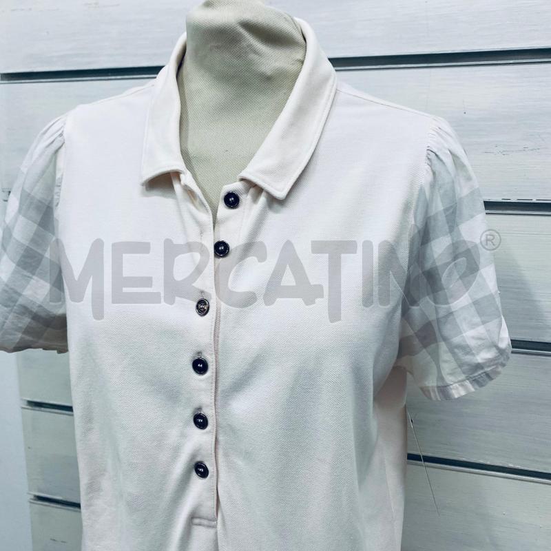 POLO DONNA BURBERRY ROSA MANICA PALLONCINO STAMPA | Mercatino dell'Usato Lago patria - giugliano in c. 5