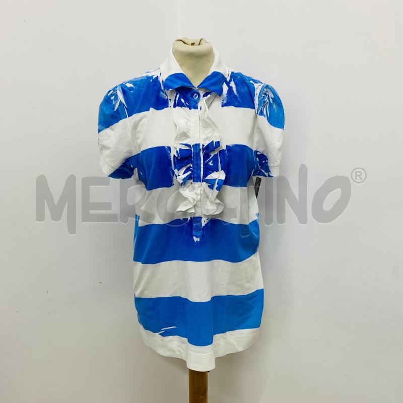 POLO DONNA I BLUES CLUB RIGA AZZURRO CELESTE | Mercatino dell'Usato Lago patria - giugliano in c. 1