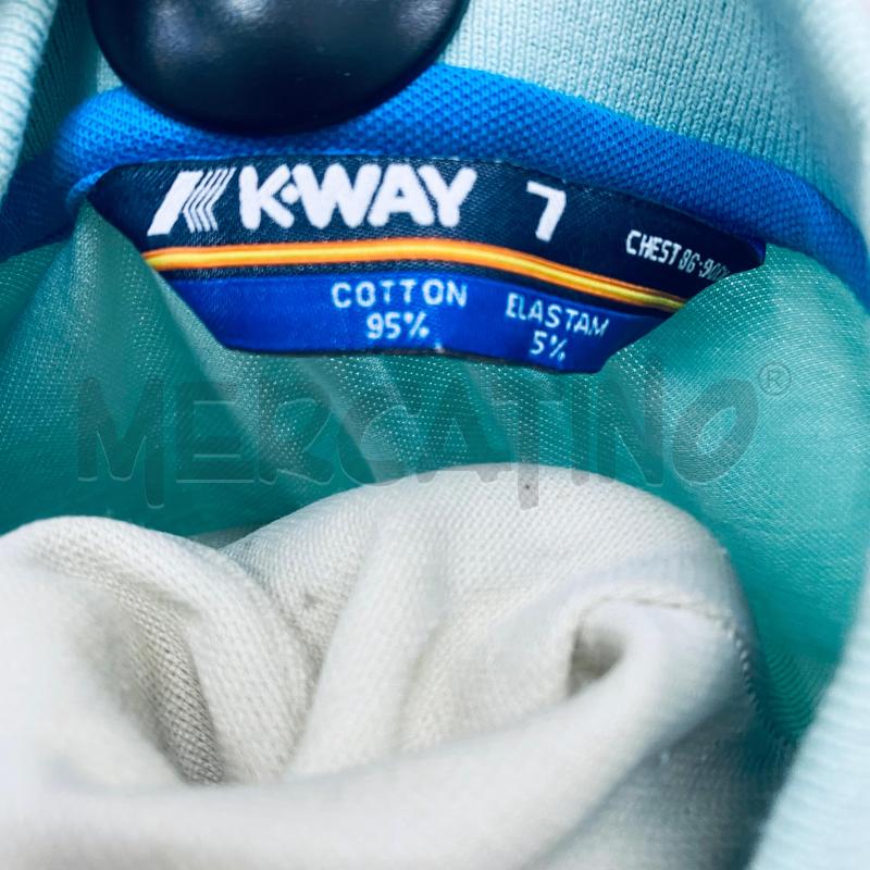 POLO DONNA KWAY VERDE ACQUA PROFILO AZZURRO | Mercatino dell'Usato Lago patria - giugliano in c. 2