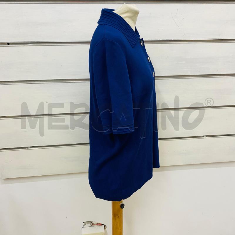 POLO DONNA LUISA SPAGNOLI BLU BOTTONI TASCHINO  | Mercatino dell'Usato Lago patria - giugliano in c. 4
