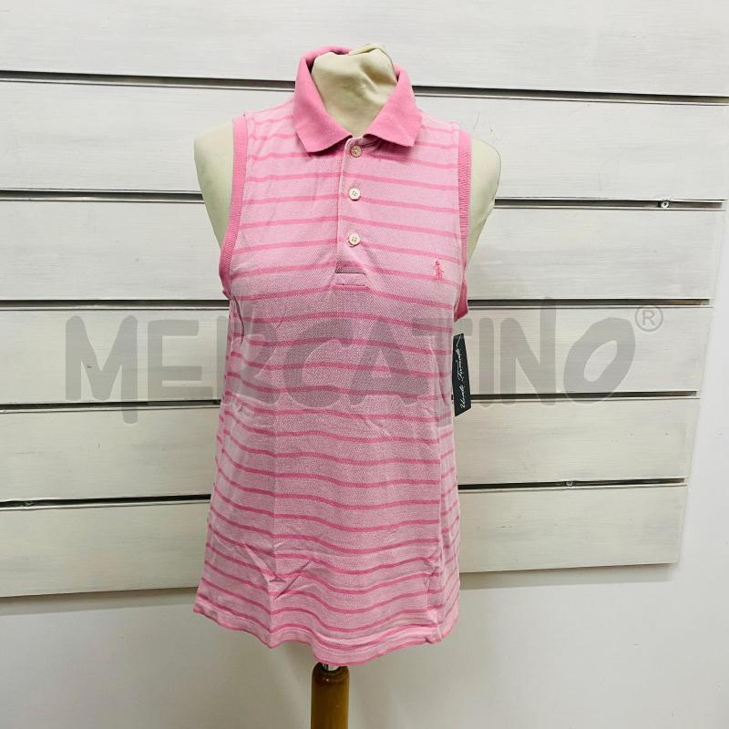 POLO DONNA RALPH LAUREN ROSA RIGA | Mercatino dell'Usato Lago patria - giugliano in c. 1