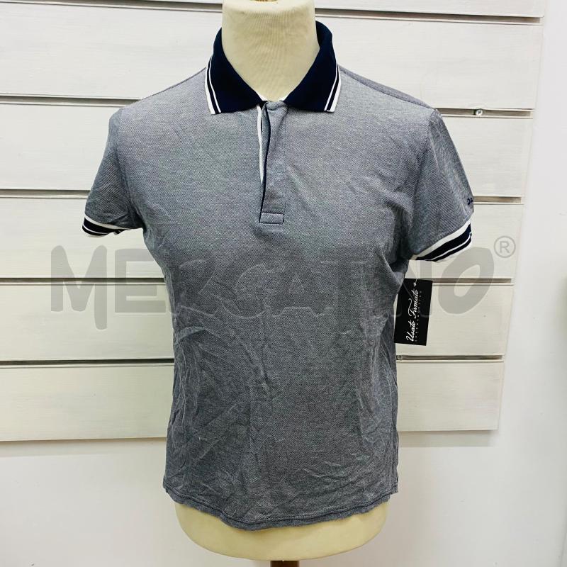 POLO UOMO D&G LAVORATA RIGHE BIANCHE BLU  | Mercatino dell'Usato Lago patria - giugliano in c. 1