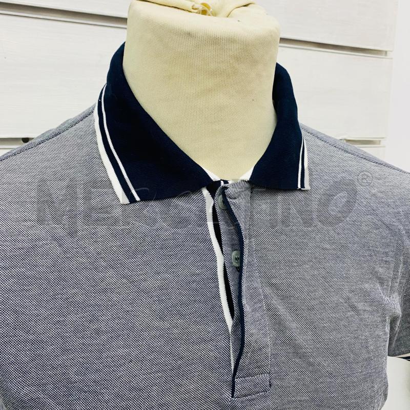 POLO UOMO D&G LAVORATA RIGHE BIANCHE BLU  | Mercatino dell'Usato Lago patria - giugliano in c. 2