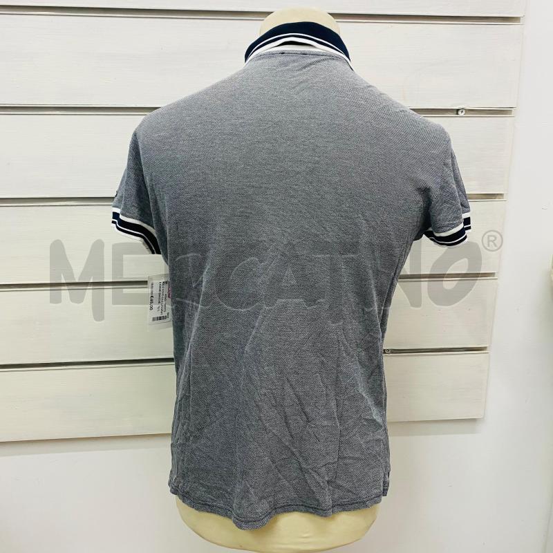 POLO UOMO D&G LAVORATA RIGHE BIANCHE BLU  | Mercatino dell'Usato Lago patria - giugliano in c. 4