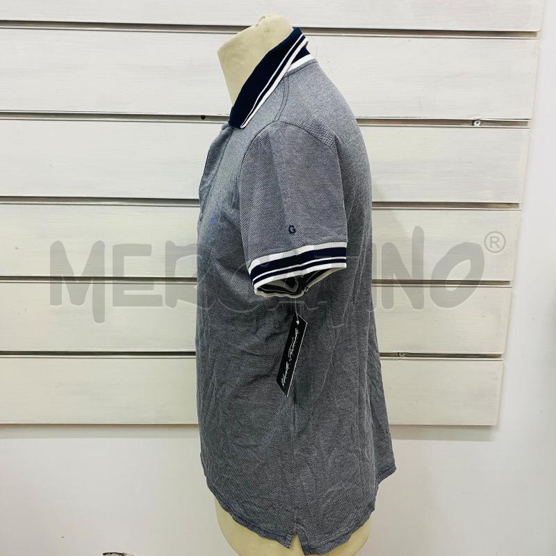 POLO UOMO D&G LAVORATA RIGHE BIANCHE BLU  | Mercatino dell'Usato Lago patria - giugliano in c. 5