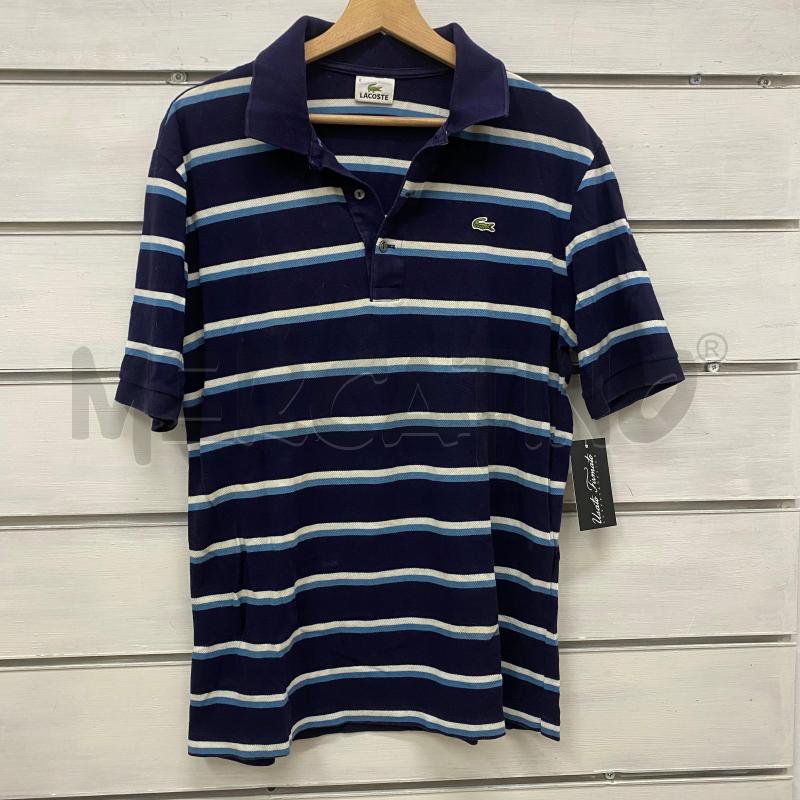 POLO UOMO LACOSTE BLU RIGA AZZURRA BIANCA | Mercatino dell'Usato Lago patria - giugliano in c. 1