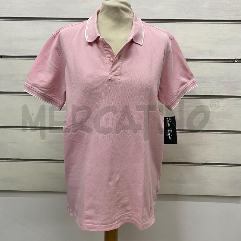 POLO UOMO REFRIGUE ROSA PROFILO BIANCO | Mercatino dell'Usato Lago patria - giugliano in c. 1