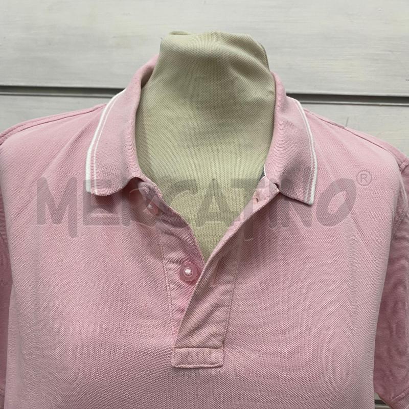 POLO UOMO REFRIGUE ROSA PROFILO BIANCO | Mercatino dell'Usato Lago patria - giugliano in c. 5