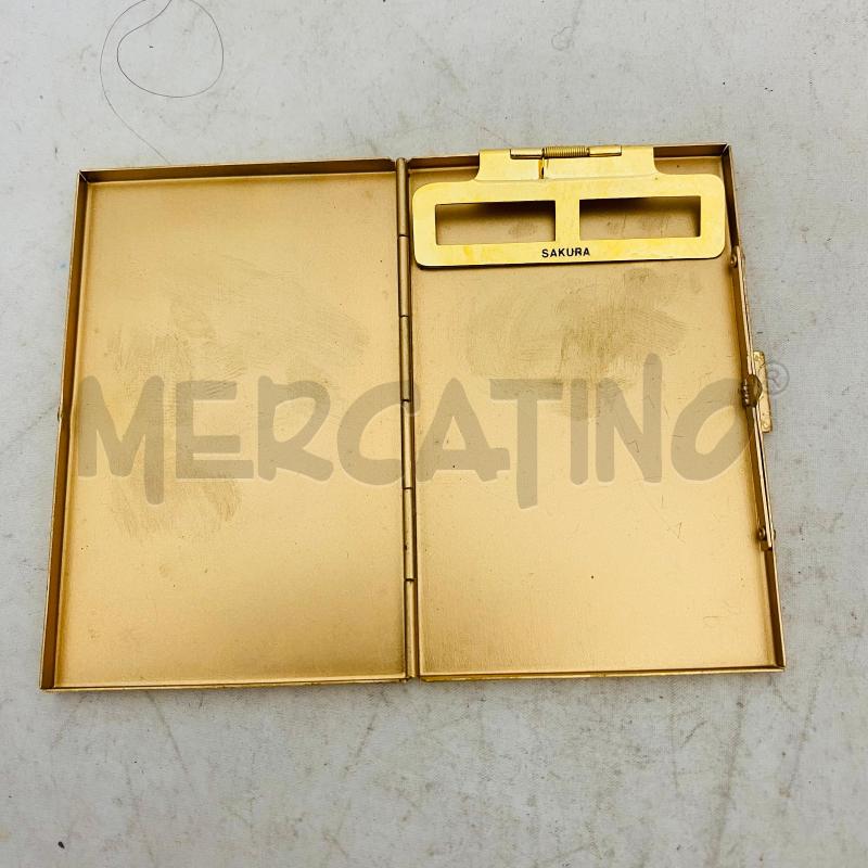 PORTA BIGLIETTINI SAKURA METALLO DORATO | Mercatino dell'Usato Lago patria - giugliano in c. 3