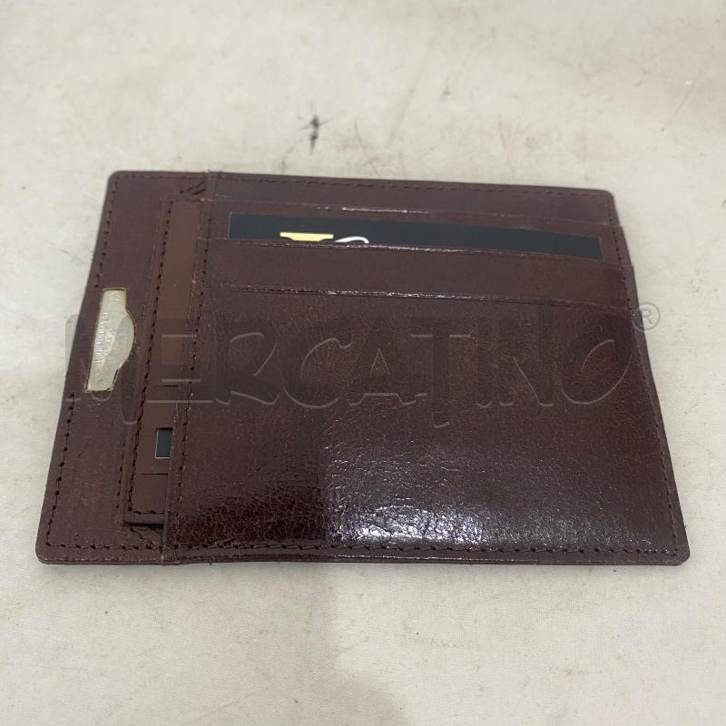 PORTA FOGLIO GATTINONI VERA PELLE MARRONE | Mercatino dell'Usato Lago patria - giugliano in c. 5