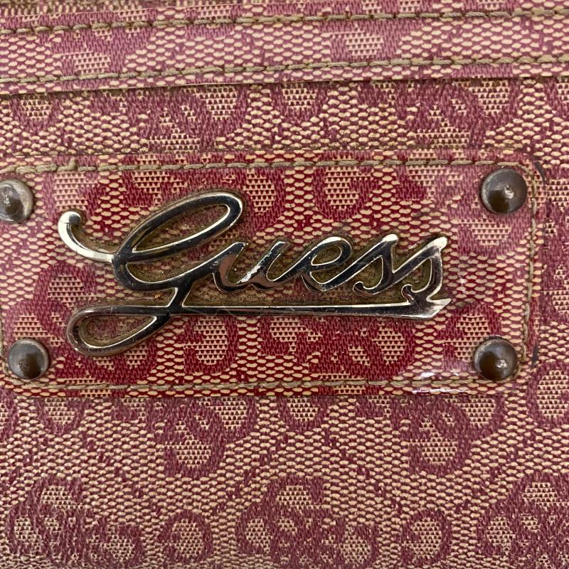 PORTA FOGLIO GUESS ROSSO MONOGRAM LOGO GRANDE | Mercatino dell'Usato Lago patria - giugliano in c. 2