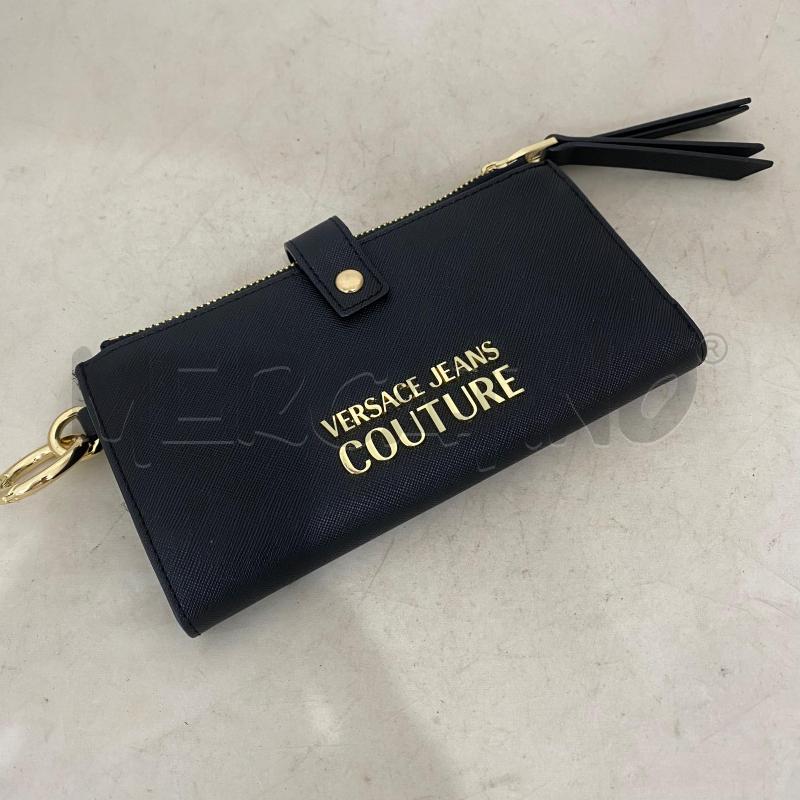 PORTA FOGLIO POCUETTE VERSACE JEANS COUTURE NERO | Mercatino dell'Usato Lago patria - giugliano in c. 1