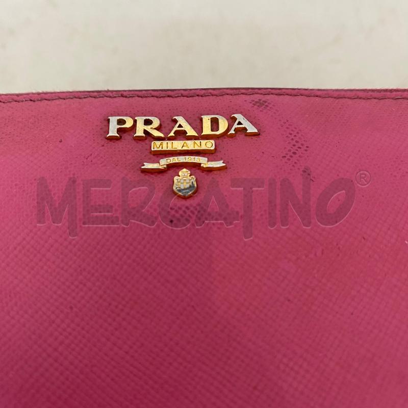 PORTA FOGLIO PRADA PELLE ROSA CON DIFETTI  | Mercatino dell'Usato Lago patria - giugliano in c. 4