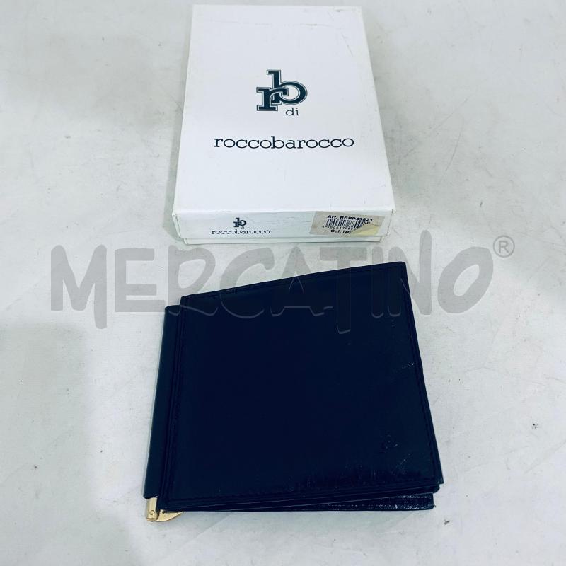 PORTA FOGLIO UOMO ROCCO BAROCCO PELLE NERA  | Mercatino dell'Usato Lago patria - giugliano in c. 1