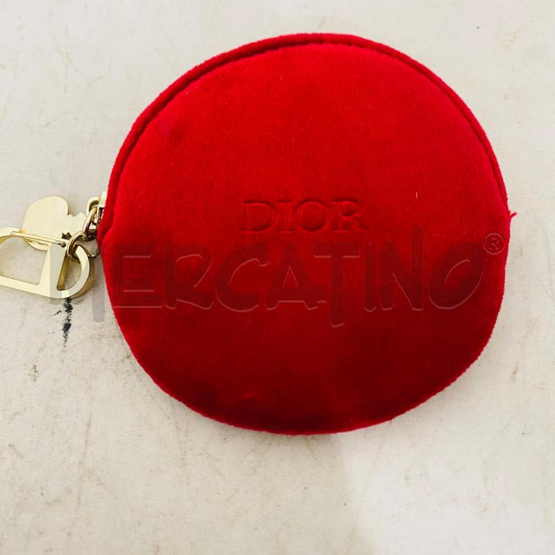 PORTA MONETE DIOR BEAUTY ROTONDO ROSSO VELLUTO | Mercatino dell'Usato Lago patria - giugliano in c. 2