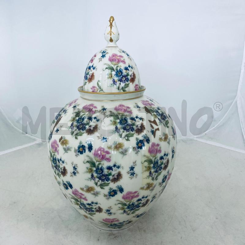 POTICHE VASO  VERBANO BIANCA FIORI COLORATI | Mercatino dell'Usato Lago patria - giugliano in c. 2