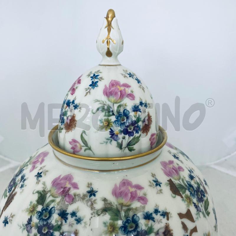 POTICHE VASO  VERBANO BIANCA FIORI COLORATI | Mercatino dell'Usato Lago patria - giugliano in c. 3
