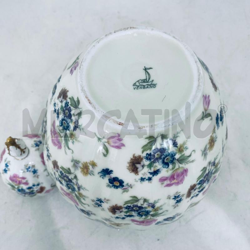POTICHE VASO  VERBANO BIANCA FIORI COLORATI | Mercatino dell'Usato Lago patria - giugliano in c. 4