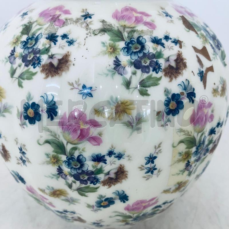 POTICHE VASO  VERBANO BIANCA FIORI COLORATI | Mercatino dell'Usato Lago patria - giugliano in c. 5