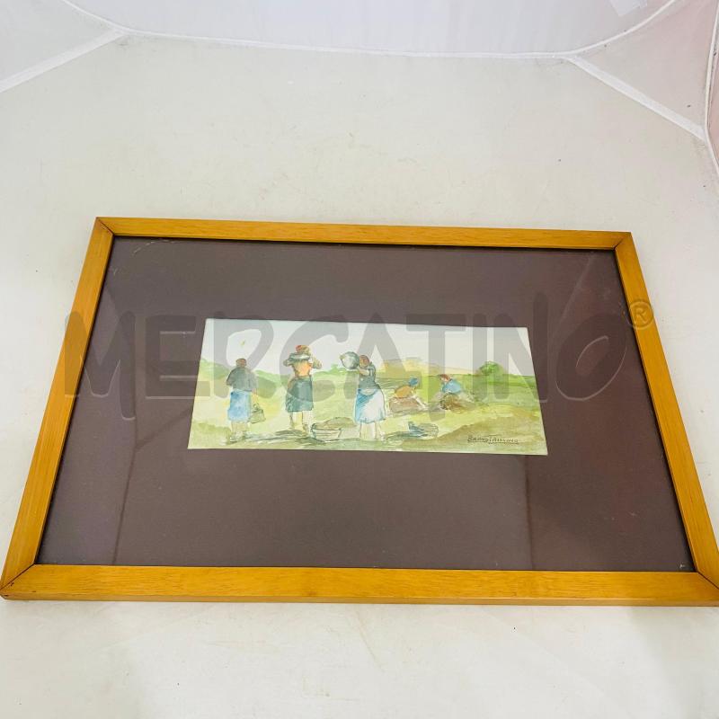 QUADRO BRUNO TRISCINO N. 10 RAPPRESENTAZIONE CONTADINE | Mercatino dell'Usato Lago patria - giugliano in c. 1