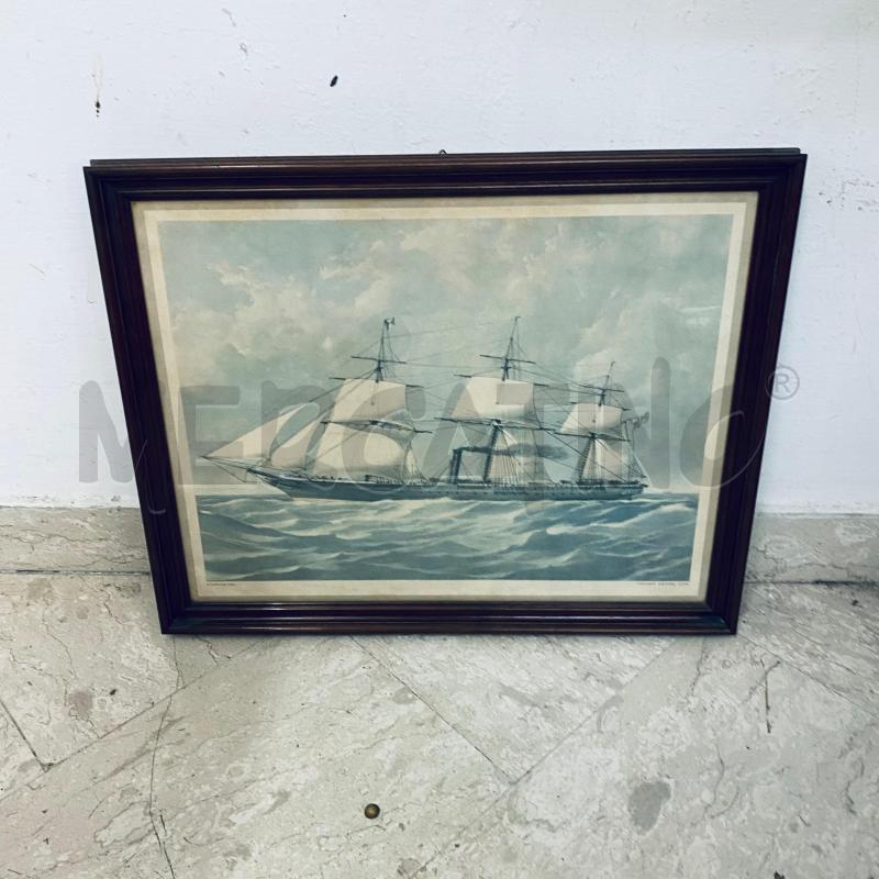 QUADRO CORNCIE LEGNO STAMPABARCA | Mercatino dell'Usato Lago patria - giugliano in c. 1