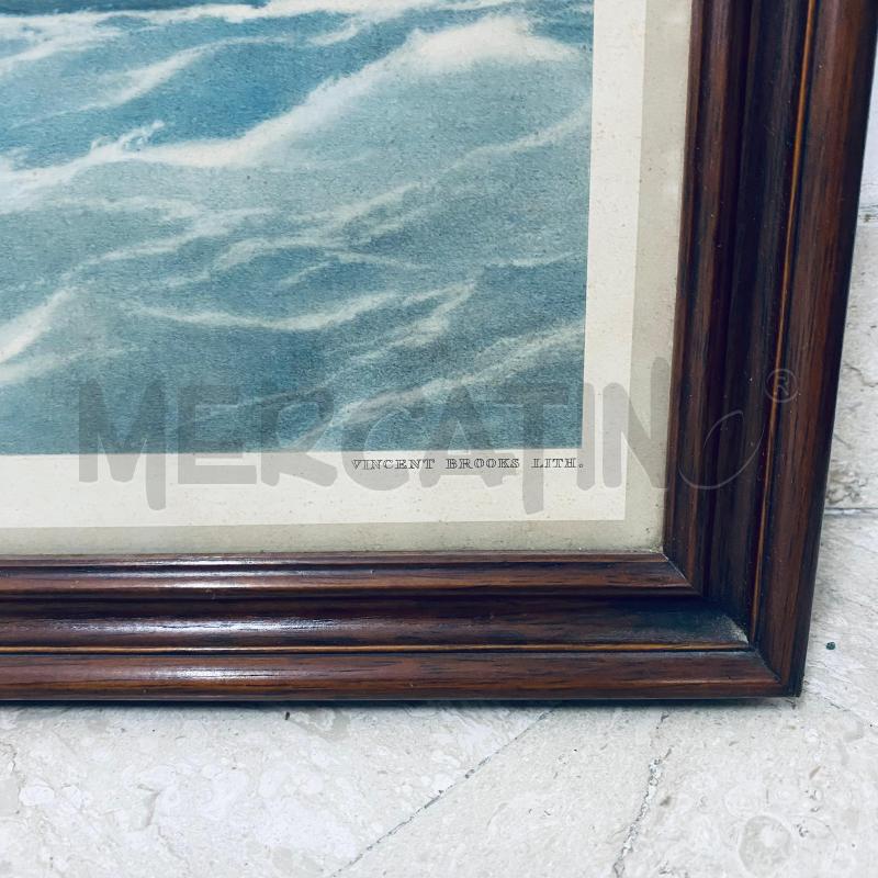 QUADRO CORNCIE LEGNO STAMPABARCA | Mercatino dell'Usato Lago patria - giugliano in c. 3