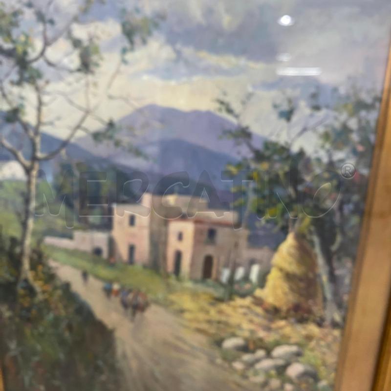 QUADRO CORNICE DORATA FIRMA T.SCOPPA CON AUTENTICAZIONE DIETRO ALBA VESUVIANA  | Mercatino dell'Usato Lago patria - giugliano in c. 3