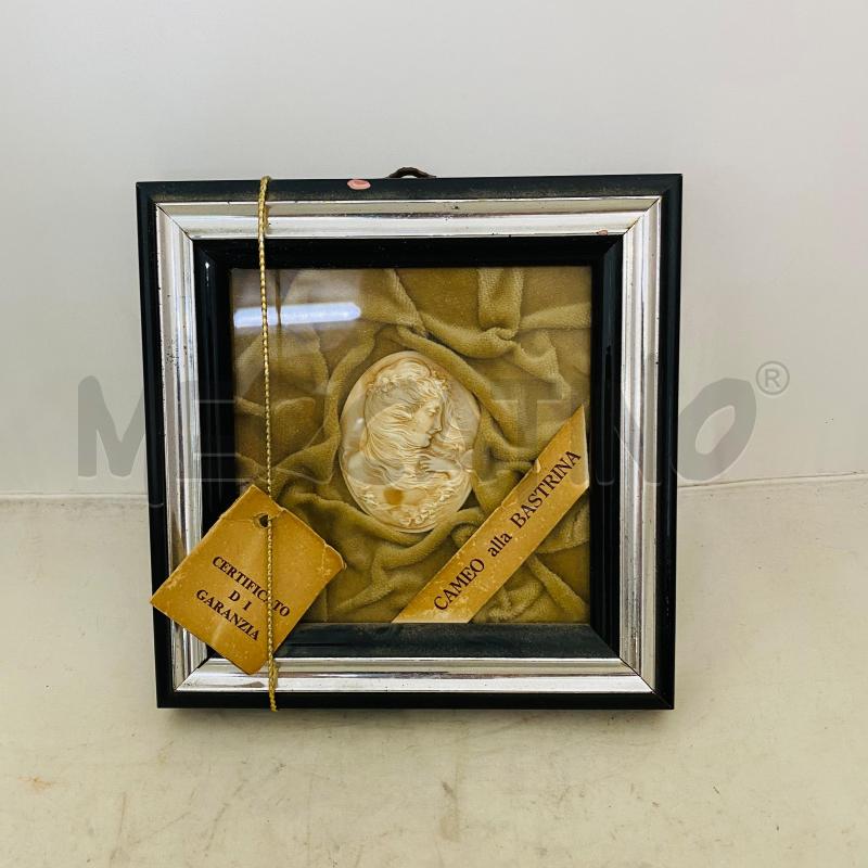 QUADRO CORNICE NERA CAMEO ALLA BASTRINA | Mercatino dell'Usato Lago patria - giugliano in c. 1