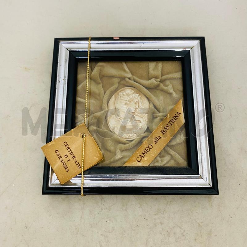 QUADRO CORNICE NERA CAMEO ALLA BASTRINA | Mercatino dell'Usato Lago patria - giugliano in c. 2