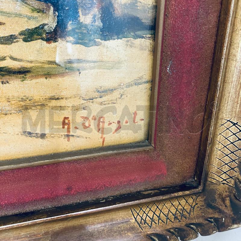 QUADRO RAPPRESENTAZIONE EQUINA CORNICE DORATA | Mercatino dell'Usato Lago patria - giugliano in c. 3