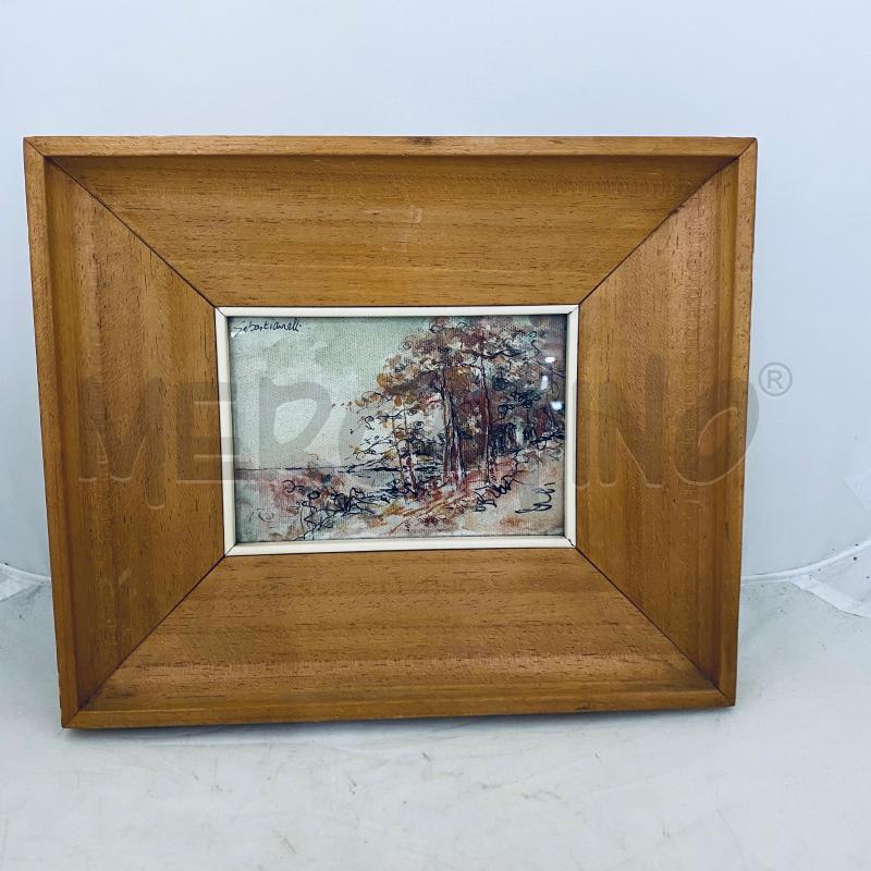 QUADRO SEBASTIANELLI PICCOLO CORNICE LEGNO | Mercatino dell'Usato Lago patria - giugliano in c. 1