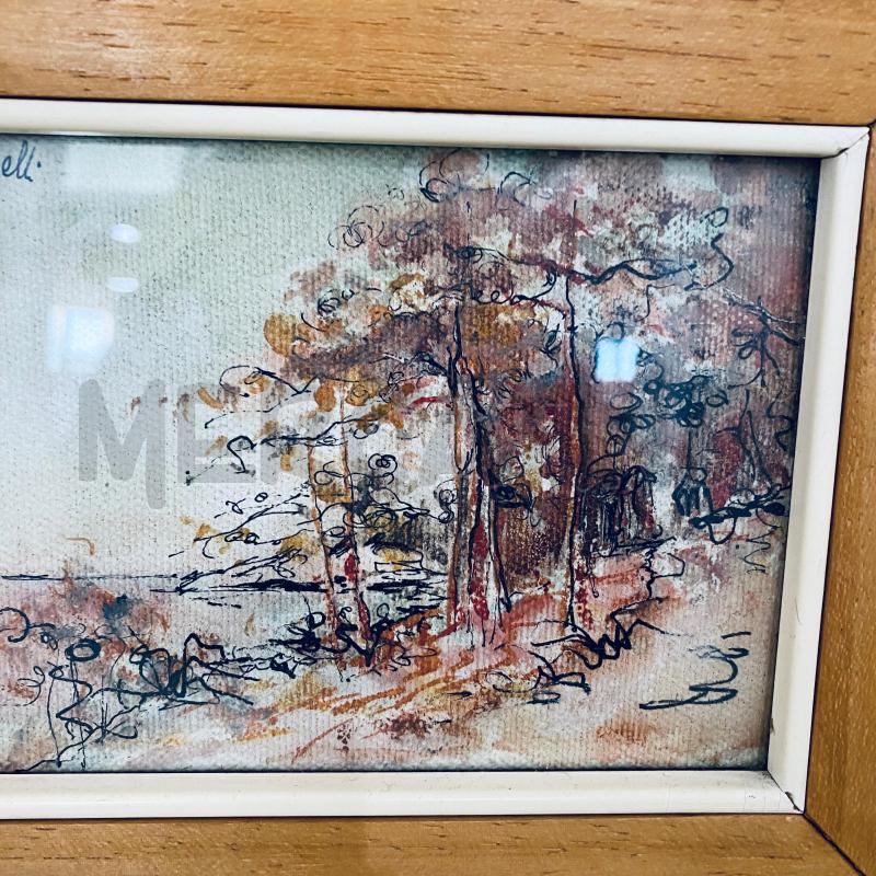 QUADRO SEBASTIANELLI PICCOLO CORNICE LEGNO | Mercatino dell'Usato Lago patria - giugliano in c. 2