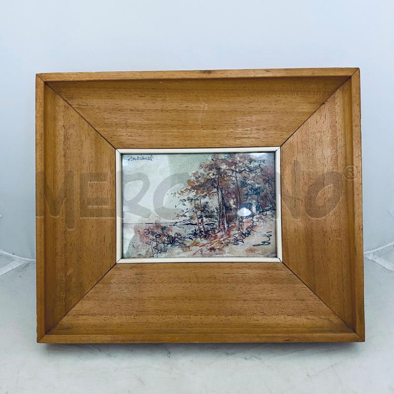 QUADRO SEBASTIANELLI PICCOLO CORNICE LEGNO | Mercatino dell'Usato Lago patria - giugliano in c. 4