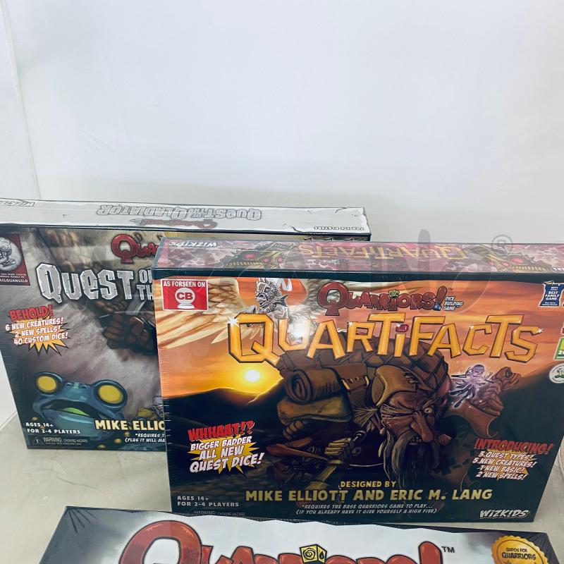 QUARRIORS! ESPANSIONI QUARTIFACTS + QUARMAGGEDON+LIGHTVSDARK + QUEST OF THE QLADIATOR | Mercatino dell'Usato Lago patria - giugliano in c. 3