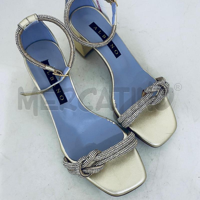 SANDALI DONNA ALBANO GIOIELLO DORATI STRASS NODO  | Mercatino dell'Usato Lago patria - giugliano in c. 1