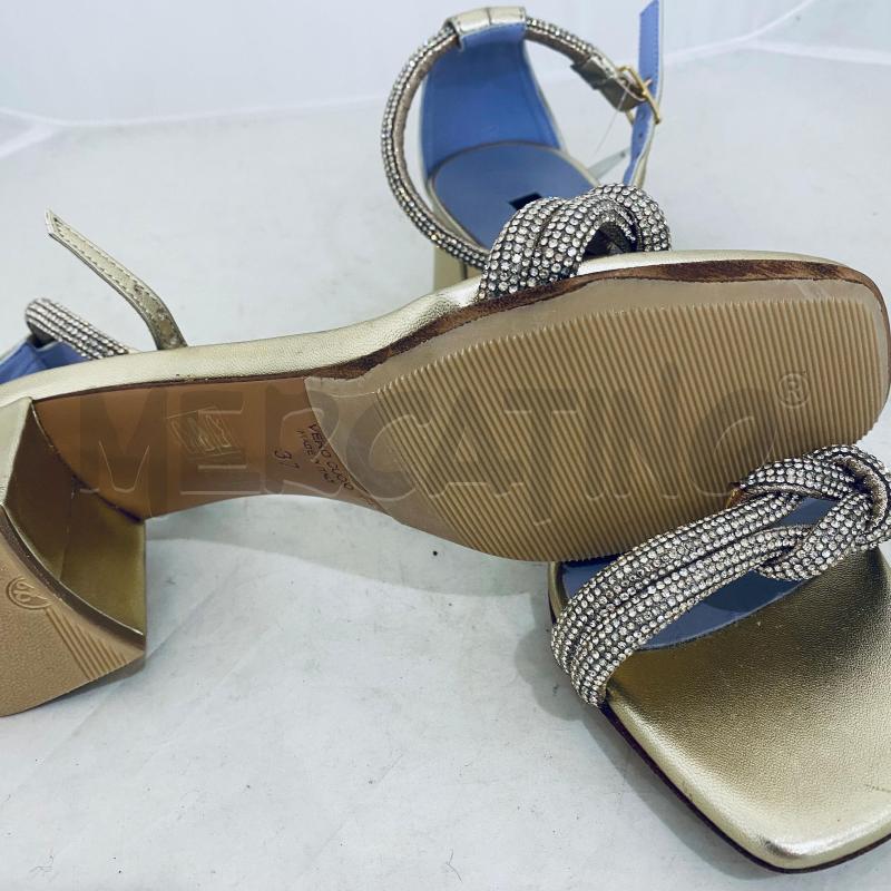 SANDALI DONNA ALBANO GIOIELLO DORATI STRASS NODO  | Mercatino dell'Usato Lago patria - giugliano in c. 3