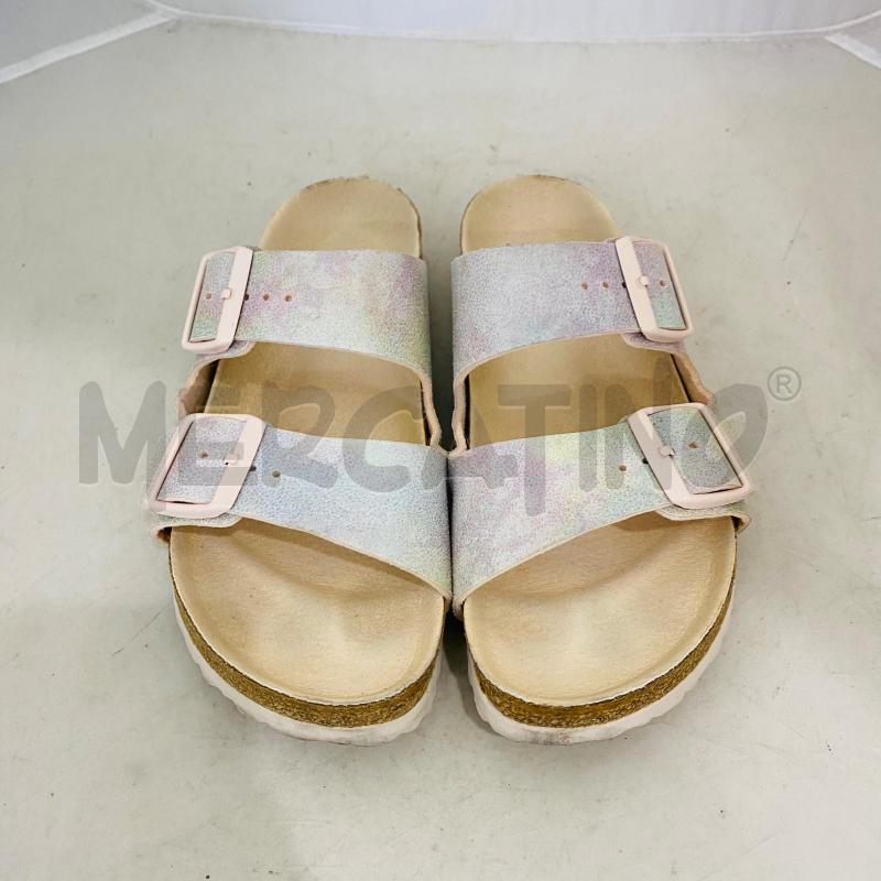 SANDALI DONNA BIRKENSTOCK ROSA CANGIANTE | Mercatino dell'Usato Lago patria - giugliano in c. 1