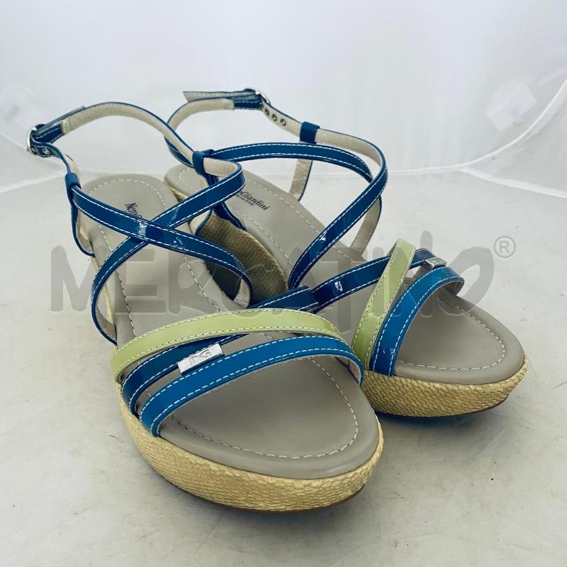 SANDALI DONNA NERO GIARDINI LACCETTI BLU VERDE | Mercatino dell'Usato Lago patria - giugliano in c. 1